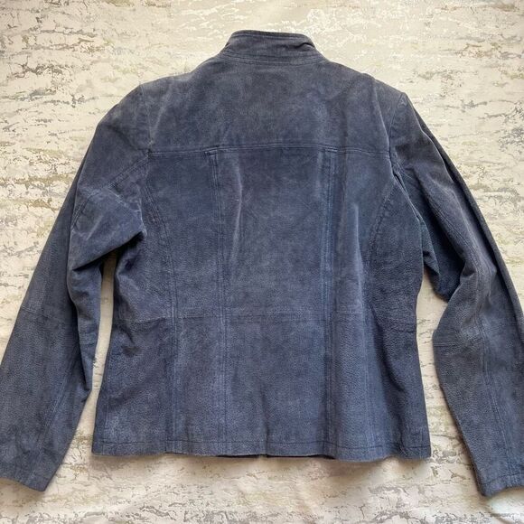 Relativity Suede Blue Jacket y2K - Picture 10 of 15